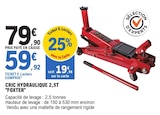 Cric Hydraulique 2,5T - FOXTERR dans le catalogue E.Leclerc