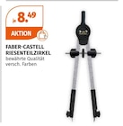 Riesenteilzirkel im Müller Prospekt Riesenteilzirkel von Faber-Castell im aktuellen Müller Prospekt für 8,49 €