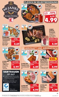 Steak im Kaufland Prospekt "Aktuelle Angebote" mit 52 Seiten (Lübeck)
