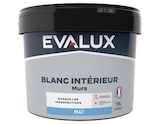 Peinture Blanche intérieure, murs Mat 10 L - Evalux en promo chez Brico Dépôt La Roche-sur-Yon à 27,90 €