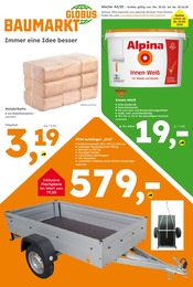 Globus-Baumarkt Prospekt für Ahrensfelde mit 10 Seiten Globus-Baumarkt Prospekt für Ahrensfelde: "Immer eine Idee besser", 10 Seiten, 19.10.2025 - 25.10.2025