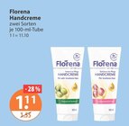 Handcreme von Florena im aktuellen V-Markt Prospekt für 1,11 €
