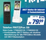 Telefon FRITZ!Fon X6 im Angebot bei expert in Kaufbeuren Telefon FRITZ!Fon X6 Angebote von FRITZ! bei expert Kaufbeuren für 79,99 €
