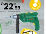 PERCEUSE AVEC LUNETTES DE TRAVAIL BOSCH - Bosch - JouéClub PERCEUSE AVEC LUNETTES DE TRAVAIL BOSCH - Bosch à 22,99 € dans le catalogue JouéClub