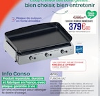 Plancha Gaz - ENO - Extra à Herblay Plancha Gaz - ENO en promo chez Extra Herblay à 379,90 €