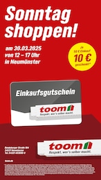 toom Baumarkt Prospekt für Bad Bramstedt: "Sonntag shoppen!", 1 Seite, 30.03.2025 - 30.03.2025