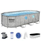 Bestway Power SteelFrame Pool Komplett-Set, oval, Angebot in Obersontheim Bestway Power SteelFrame Pool Komplett-Set, oval, im aktuellen Prospekt bei Globus-Baumarkt in Obersontheim