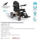 Fauteuil roulant électrique pliant Ergo 09L 2.0 en promo chez Technicien de Santé Fauteuil roulant électrique pliant Ergo 09L 2.0 dans le catalogue Technicien de Santé