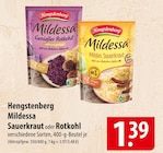 Hengstenberg Mildessa Sauerkraut oder rotkohl Angebote bei famila Nordost Gifhorn für 1,39 €