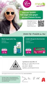 mea - meine apotheke Prospekt Unsere Mai-Angebote mit 4 Seiten
