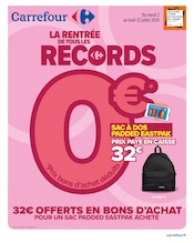 Promos Sac Sport dans le catalogue "LA RENTRÉE DE TOUS LES RECORDS" de Carrefour à la page 1