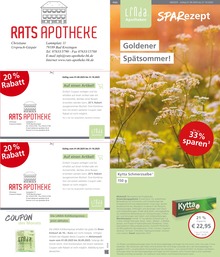 Linda Premiumapotheke Prospekt für Staufen mit 3 Seiten Linda Premiumapotheke Prospekt für Staufen: "Aktuelle Angebote", 3 Seiten, 01.09.2025 - 30.09.2025