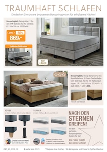 Bett im aktuellen Opti-Wohnwelt Prospekt (Bremerhaven) Bett im Opti-Wohnwelt Prospekt "Hot Sommer Sale" mit 48 Seiten (Bremerhaven)