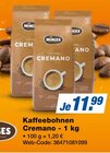 Aktuelles Kaffeebohnen Cremano Angebot bei expert in Weißenfels ab 11,99 €