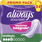 Serviettes incontinence normal Discreet - ALWAYS dans le catalogue Monoprix Rue du Bac
