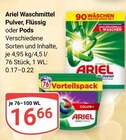 Waschmittel Pulver Angebote von Ariel bei GLOBUS Hürth für 16,66 €