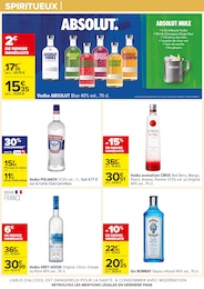 Prix et réduction Vodka dans le prospectus Carrefour en cours Offre Vodka dans le catalogue Carrefour du moment à la page 11