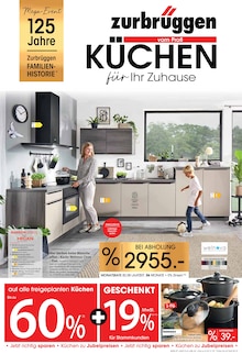Aktueller Zurbrüggen Ganderkesee Prospekt Zurbrüggen Ganderkesee Prospekt "KÜCHEN für Ihr Zuhause!" mit 20 Seiten
