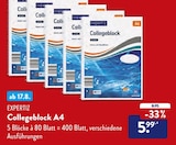 Collegeblock A4 im ALDI SÜD Prospekt Collegeblock A4 von Expertiz im aktuellen ALDI SÜD Prospekt für 5,99 €