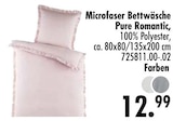 Microfaser Bettwäsche Pure Romantic im Angebot bei SB Möbel Boss in Krefeld Microfaser Bettwäsche Pure Romantic Angebote bei SB Möbel Boss Krefeld für 12,99 €