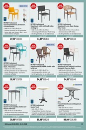 Gartentisch im METRO Prospekt "Wochenangebote SCO + Gewinnspiel + Outdoor" auf Seite 38
