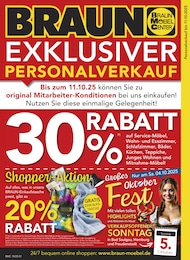 BRAUN Möbel-Center Prospekt für Altshausen: "EXKLUSIVER PERSONALVERKAUF", 16 Seiten, 01.10.2025 - 28.10.2025