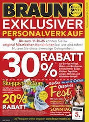 Aktueller BRAUN Möbel-Center Möbel & Einrichtung Prospekt in Weselberg und Umgebung, "EXKLUSIVER PERSONALVERKAUF" mit 16 Seiten, 01.10.2025 - 28.10.2025