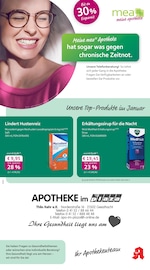 mea - meine apotheke Apotheken Prospekt der aktuellen Woche mit 4 Seiten, gültig von 01.01.2026 bis 31.01.2026, in Dassendorf und Umgebung Aktueller mea - meine apotheke Apotheken Prospekt in Dassendorf und Umgebung, "Unsere Januar-Angebote" mit 4 Seiten, 01.01.2026 - 31.01.2026