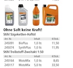 Sägeketten-Haftöl oder Treibstoff-Zweitakt 1:50 von Stihl im aktuellen Holz Possling Prospekt