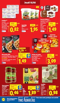 Promotion Poulet pané dans le prospectus Lidl, valable du 15/05/2025 au 21/05/2025 Promo Poulet pané dans le catalogue Lidl du moment à la page 12