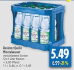 Mineralwasser bei diska im Mainleus Prospekt für 5,49 €