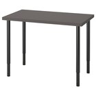 Schreibtisch dunkelgrau/schwarz Angebote von LINNMON / OLOV bei IKEA Weiden für 78,99 €