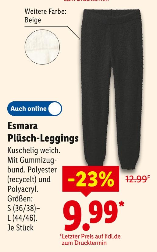 Plüsch-Leggings