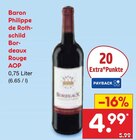 Bordeaux Rouge AOP Angebote von Baron Philippe de Rothschild bei Netto Marken-Discount Wolfenbüttel für 4,99 €