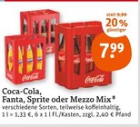 Coca-Cola, Fanta, Sprite oder Mezzo Mix im Angebot bei tegut in Eisenach Coca-Cola, Fanta, Sprite oder Mezzo Mix Angebote von Coca-Cola bei tegut Eisenach für 7,99 €