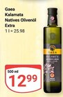 Kalamata Natives Olivenöl Extra im Angebot bei GLOBUS in Saarbrücken Kalamata Natives Olivenöl Extra Angebote von Gaea bei GLOBUS Saarbrücken für 12,99 €