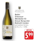 Grauer Burgunder Kabinett trocken bei EDEKA im Prospekt "" für 5,99 €
