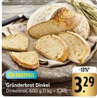 Gründerbrot Dinkel im Angebot bei EDEKA in Homburg Gründerbrot Dinkel Angebote bei EDEKA Homburg für 3,29 €