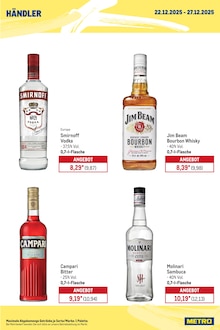 Wodka im METRO Prospekt "Wochenengebote Händler + Gewinnspiel + Monats Mix" mit 28 Seiten (Wuppertal)