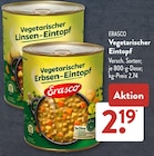 Vegetarischer Linsen-Eintopf im ALDI SÜD Prospekt Vegetarischer Linsen-Eintopf von Erasco im aktuellen ALDI SÜD Prospekt für 2,19 €