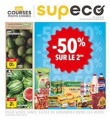 Catalogue Supeco à Pourrières, avec 4 pages Prospectus Supeco à Pourrières, "VOS COURSES MOINS CHÈRES", 4 pages, 19/08/2025 - 31/08/2025