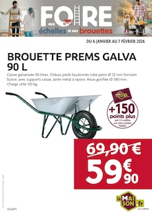 Catalogue LaMaison.fr à Aubenas cette semaine, valable du 06/01/2026 au 07/02/2026 Prospectus LaMaison.fr à Aubenas, "FOIRE aux échelles et aux brouettes", 36 pages de promos valables du 06/01/2026 au 07/02/2026