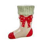 Vase chausette de noel à B&M dans Coincés