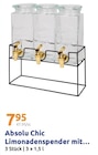 Limonadenspender mit... Angebote von Absolu Chic bei Action Lingen für 7,95 €