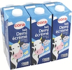 Lait Demi-Écrémé UHT - CORA en promo chez Supermarchés Match Nancy à 11,12 €