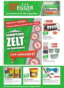 EGGER Fachmarkt Prospekt September-Highlights mit 16 Seiten