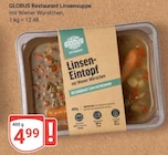 Aktuelle Wiener Würstchen Angebote bei GLOBUS in Duisburg Aktuelles Linsensuppe Angebot bei GLOBUS in Duisburg ab 4,99 €