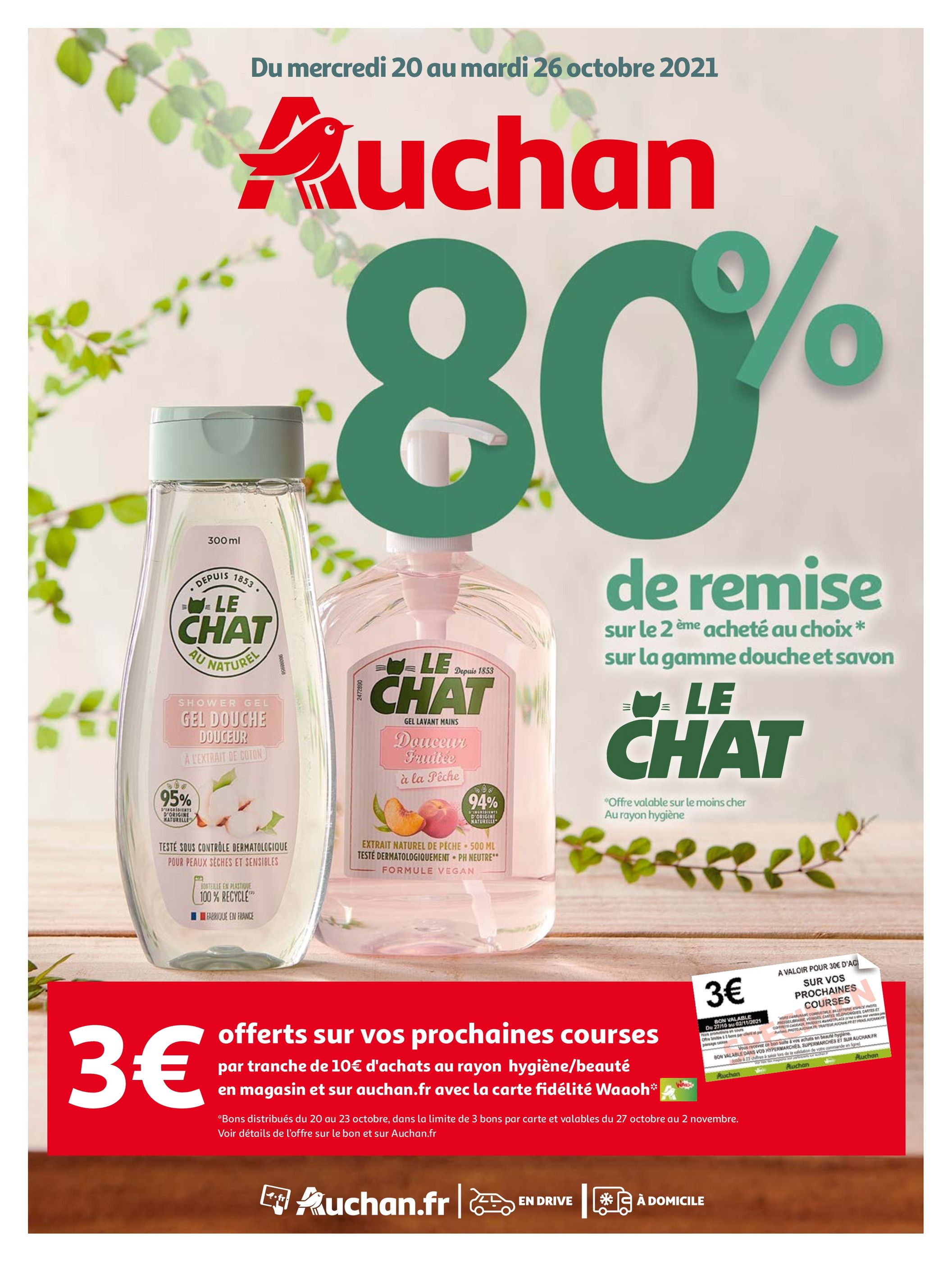 Catalogue Auchan à Enghien-les-Bains, avec 52 pages Prospectus Auchan à Enghien-les-Bains, "Auchan", 52 pages, 20/10/2021 - 26/10/2021