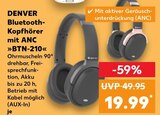 Bluetooth-Kopfhörer mit ANC im Angebot bei Kaufland in Oberursel Bluetooth-Kopfhörer mit ANC Angebote von DENVER bei Kaufland Oberursel für 19,99 €