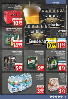 Bier im aktuellen EDEKA Prospekt (Eschweiler) Bier im EDEKA Prospekt "Aktuelle Angebote" mit 30 Seiten (Eschweiler)